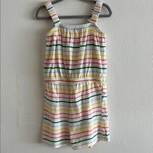 Old Navy girls rainbow stripes Red and Yellow Jumpsuit romperVibrant Stripes
